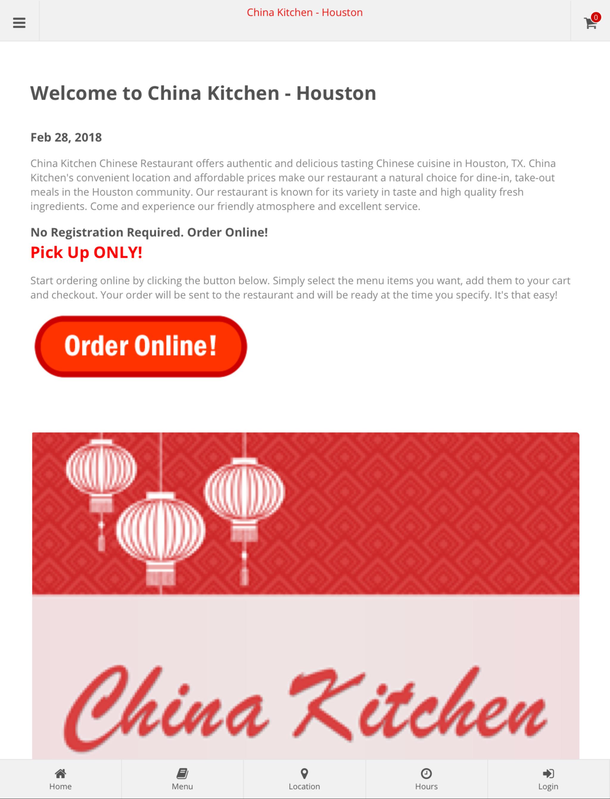 China Kitchen Houston Online Ordering For Android APK Download