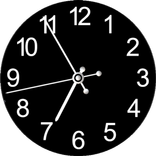 Aesthetic Minimalist White Watch Face