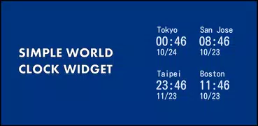 Simple World Clock Widget