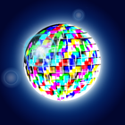 Đèn disco đầy màu sắc biểu tượng