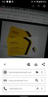 Business card scanner poster