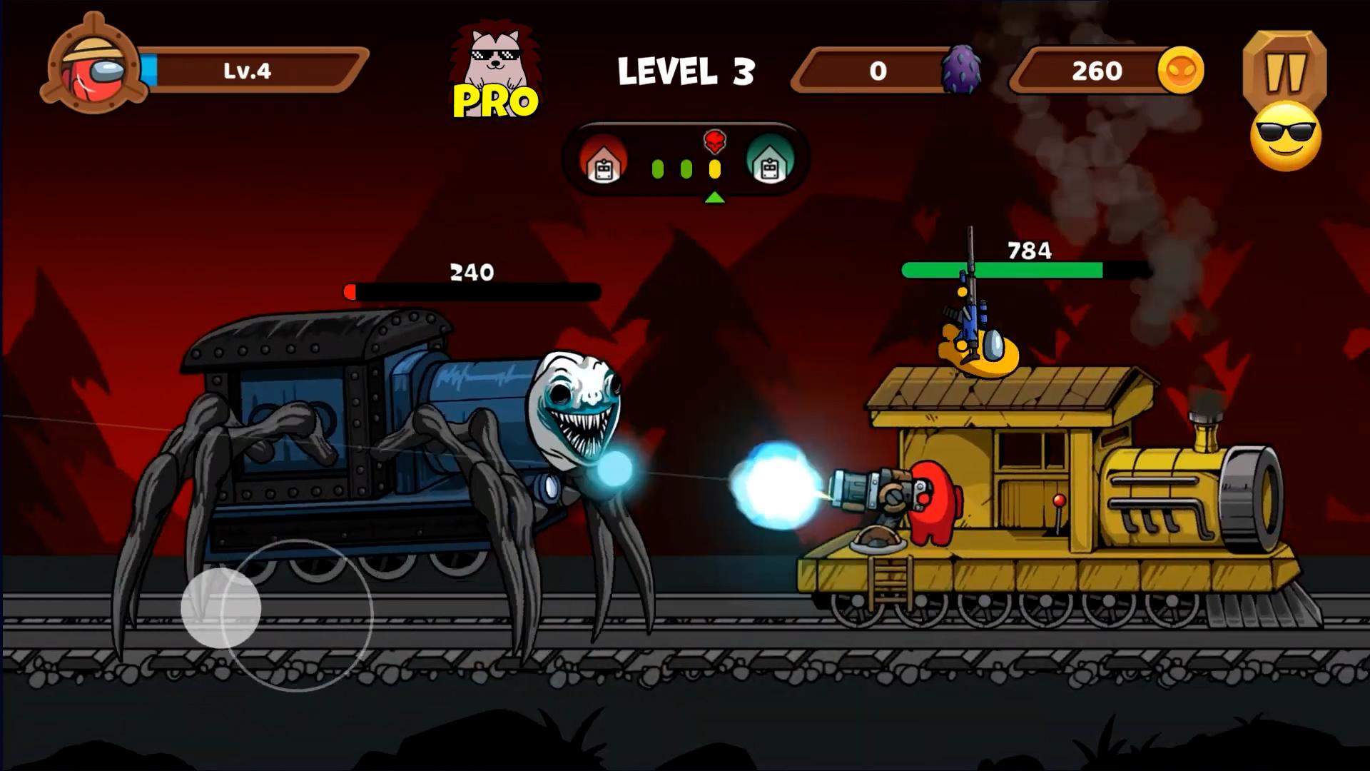 A Gun Battle. Battle train