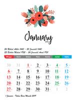 Kalender 2019 lengkap Poster