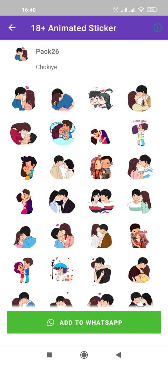 Animated Stickers 18+ For WA APK للاندرويد تنزيل