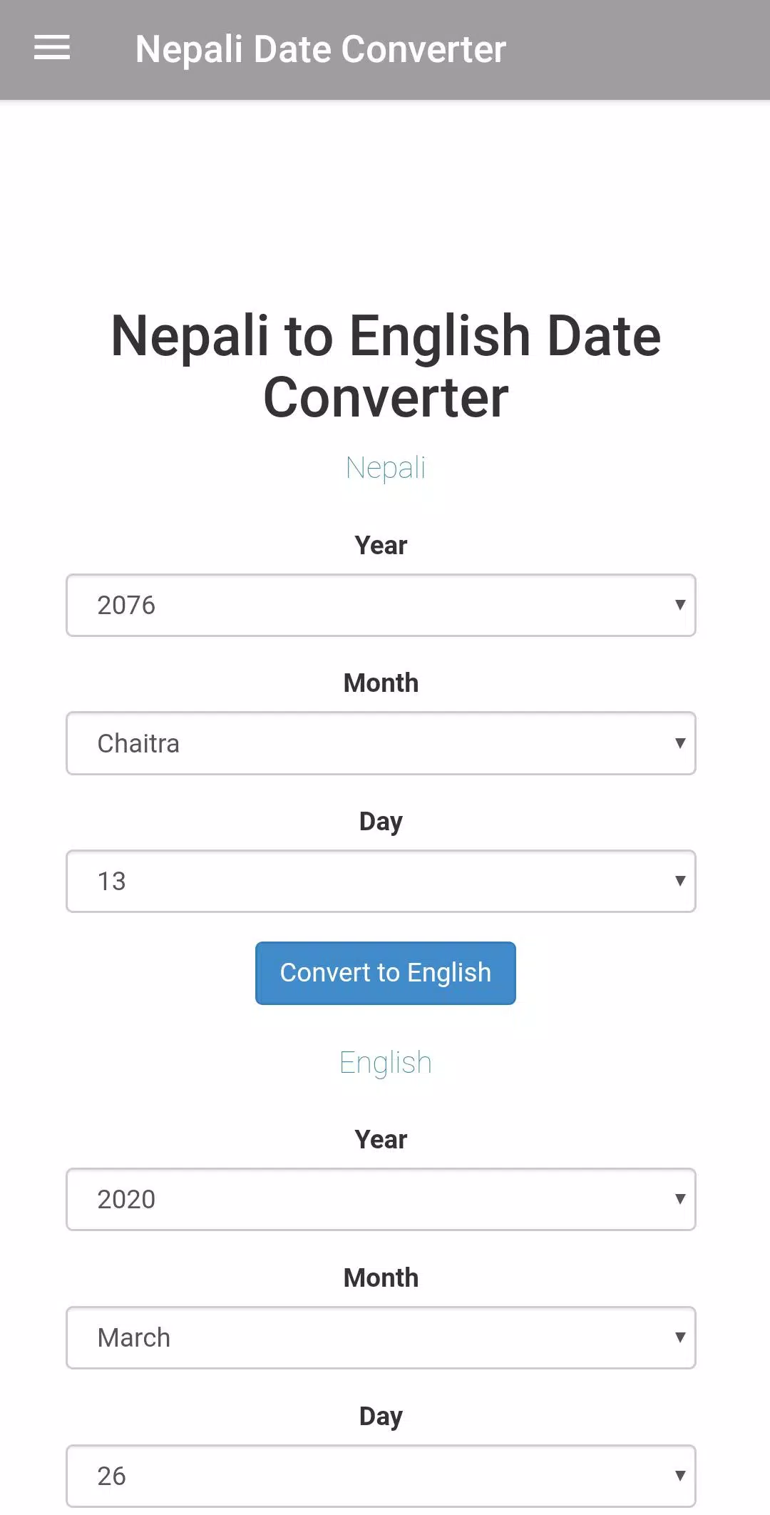 Nepali Date Converter APK for Android Download