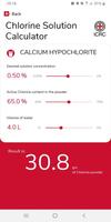 Chlorine Solution Calculator capture d'écran 1