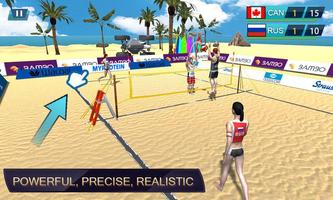 Volleyball Exercise - Beach Volleyball Game Affiche