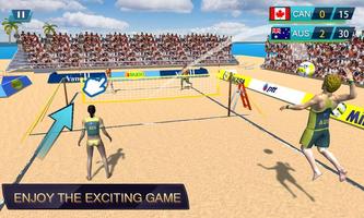 Volleyball Exercise - Beach Volleyball Game capture d'écran 2