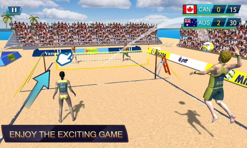 Volleyball Exercise Beach Volleyball Game For Android - exercise simulator roblox
