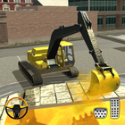 Excavator Dump Truck- Construction City Road Build آئیکن