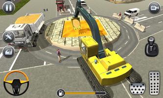 Excavator Dump Truck- Construction City Road Build Affiche