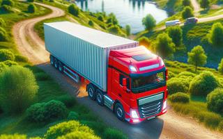 Hill cargo truck driving games скриншот 1