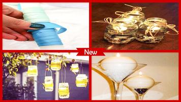 how to decorate a candle with ribbon poster