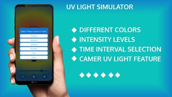 UV light Simulator, Ultraviolet simulation app Affiche