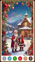 Christmas Coloring by Number پوسٹر
