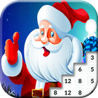 Coloring Book Christmas Pixel  icono
