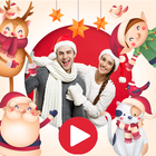 Merry christmas video maker icon