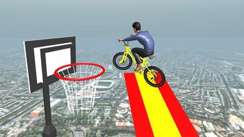 BMX Rocket Cycle Basketball : Impossible Ramp capture d'écran 2