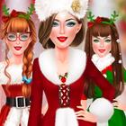 Christmas Dress Up Makeup Game icône