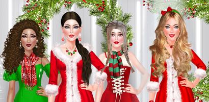 Christmas Dress Up Makeup Game Affiche