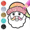 2021 Christmas Coloring Book Glitter