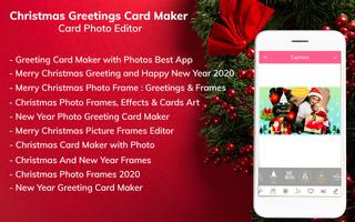 Christmas Greetings Card Maker - Card Photo Editor Affiche