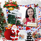 Christmas Photo Frame - Image Editor Edit Sticker ไอคอน