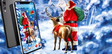 Christmas Santa Snow Elk Theme