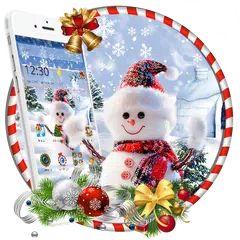 download Tema pupazzo di neve di Natale APK