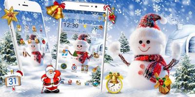 Christmas snowman theme स्क्रीनशॉट 3