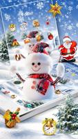 Christmas snowman theme ภาพหน้าจอ 1