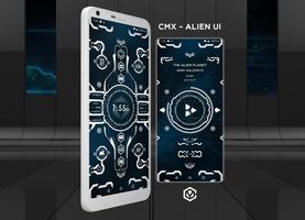 CMX - Alien UI · KLWP Theme Affiche