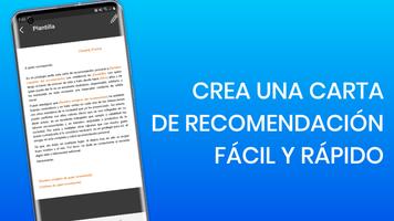 Carta de recomendacion 海報