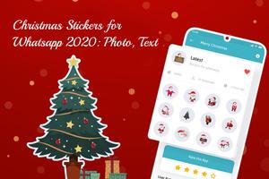 Christmas Stickers for Whatsapp 2020: Photo, Text poster