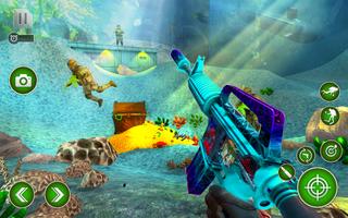 Underwater Treasure Hunt - Free FPS Shooting Game capture d'écran 2