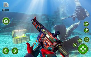 Underwater Treasure Hunt - Free FPS Shooting Game capture d'écran 3