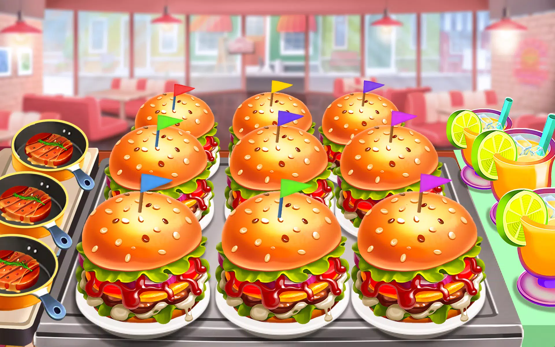 Restaurante de fast food - jogo de culinária - Download do APK