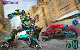 Bee Flying Bike Robot Hero Game capture d'écran 1