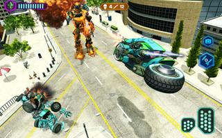 Bee Flying Bike Robot Hero Game capture d'écran 2