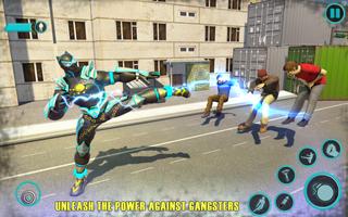 Flying Panther Robot Hero Game ảnh chụp màn hình 1