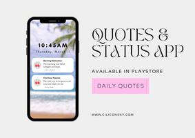 Quotes and Status - Daily poster
