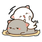 Mochi Cat Sticker for WhatsApp icône