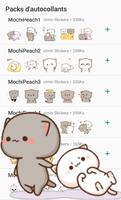 Mochi Cat Sticker for WhatsApp постер