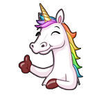 Unicorn stickers for WhatsApp  icône