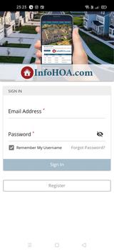InfoHOA.com Homeowner App poster