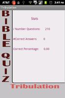 Tribulation Bible Quiz poster