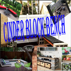 cinder block bench icon