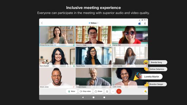 Cisco Webex Meetings 截图 5