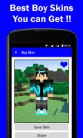HD Boy Skins for Minecraft PE Plakat