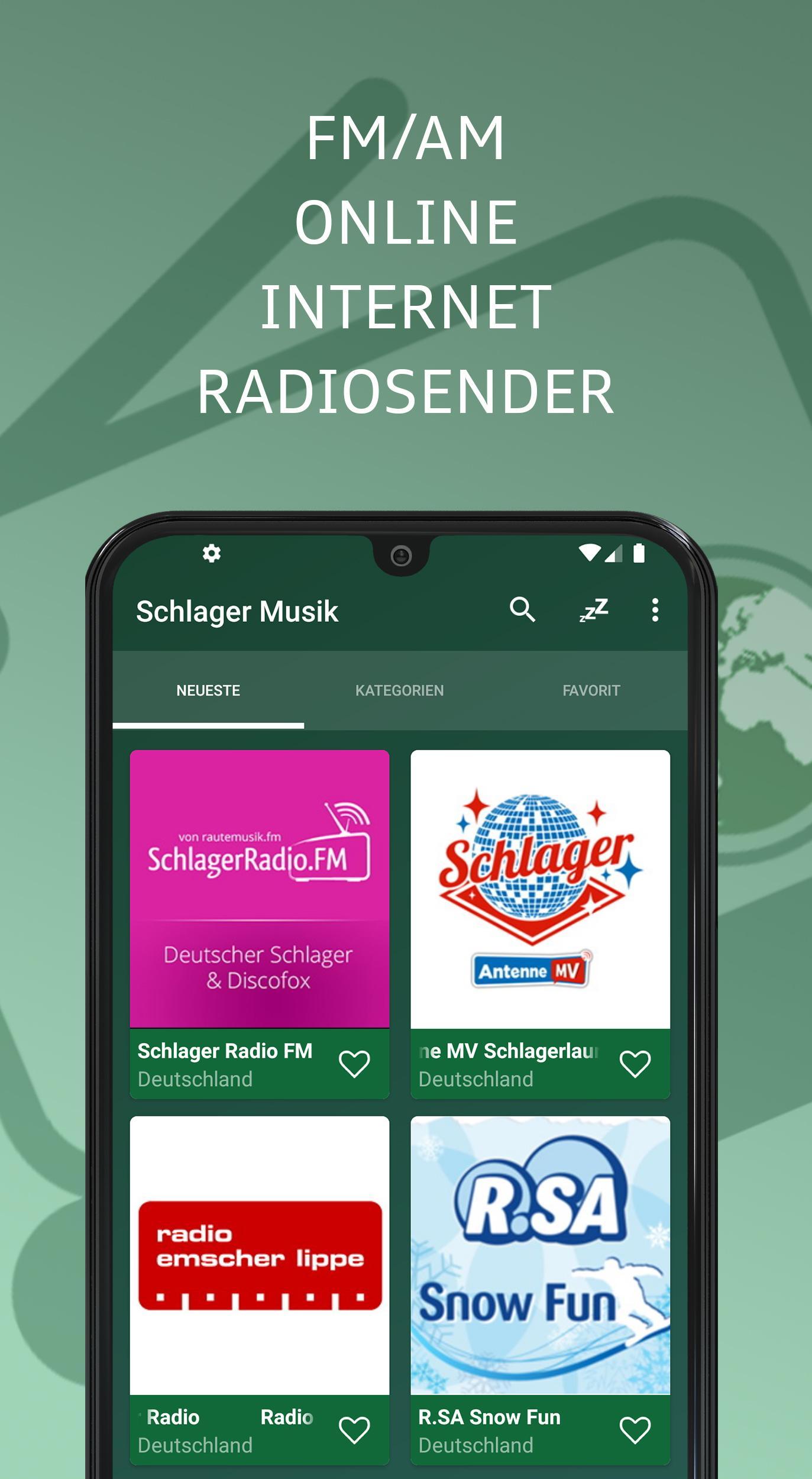Schlager Musik Online Radiosenders für Android - APK herunterladen